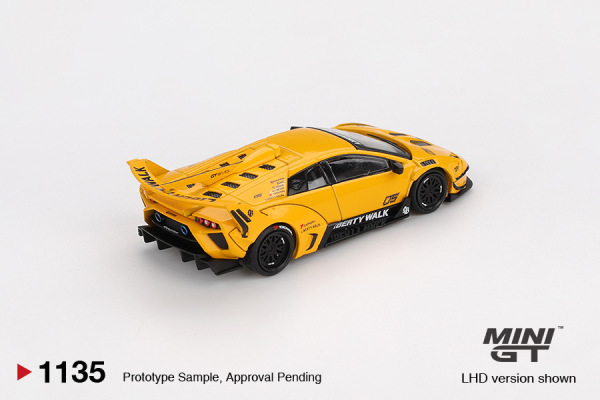LB-SILHOUETTE WORKS MURCIÉLAGO GT EVO YELLOW (MINI GT, MGT01135) 1
