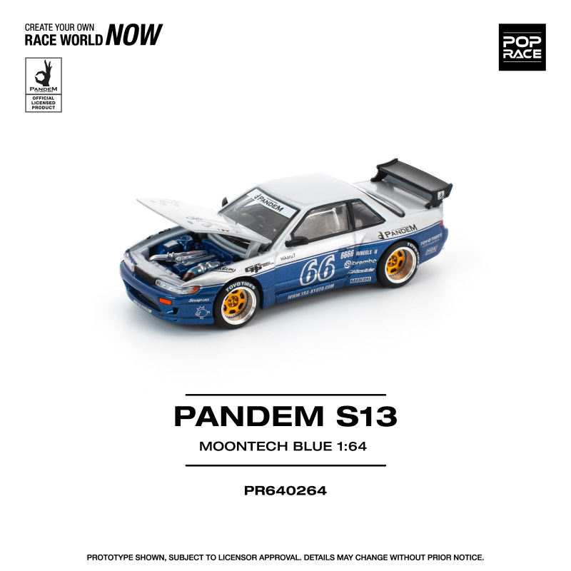 PANDEM NISSAN SILVIA S13 MOONTECH BLUE (POP RACE, PR640264)