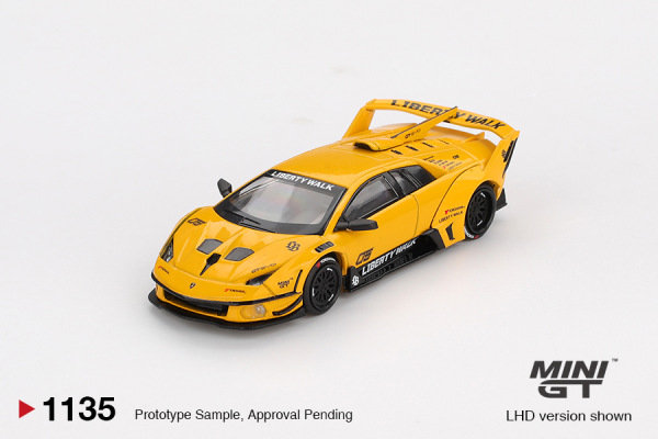 LB-SILHOUETTE WORKS MURCIÉLAGO GT EVO YELLOW (MINI GT, MGT01135)