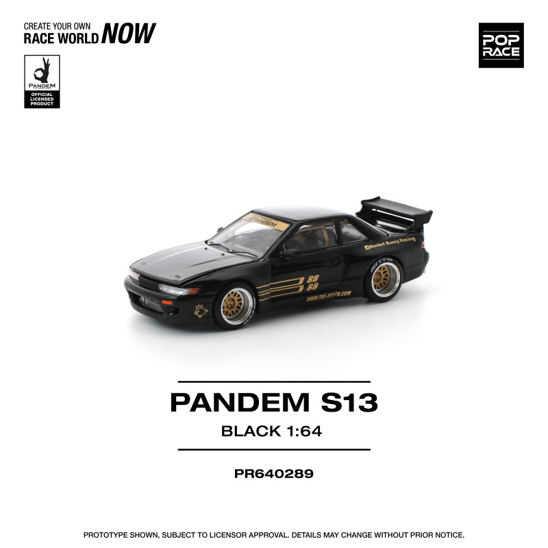 PANDEM SILVIA S13 – BLACK (POP RACE, PR640289) 1