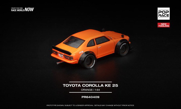 TOYOTA COROLLA KE25 – ORANGE (POP RACE, PR640409) 1