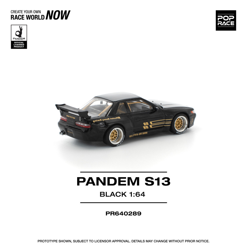 PANDEM SILVIA S13 – BLACK (POP RACE, PR640289) 2