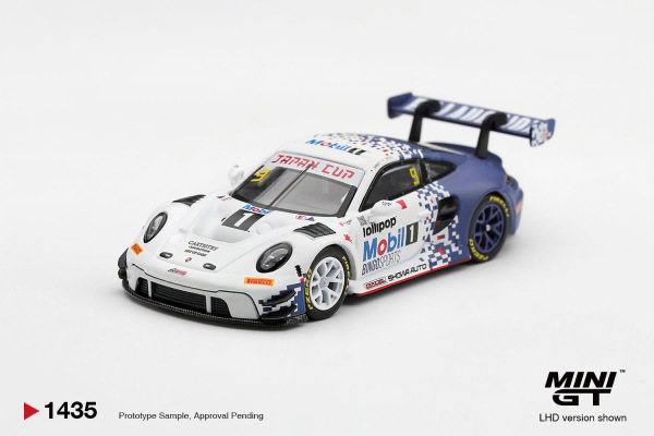 PORSCHE 911 GT3 R #9 BINGO RACING 2026 JAPAN CUP RACE 2 WINNER (MINI GT, MGT01435-BL)