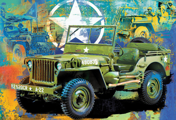 Military Jeep - 550 dielikov v plechovej nádobe 1