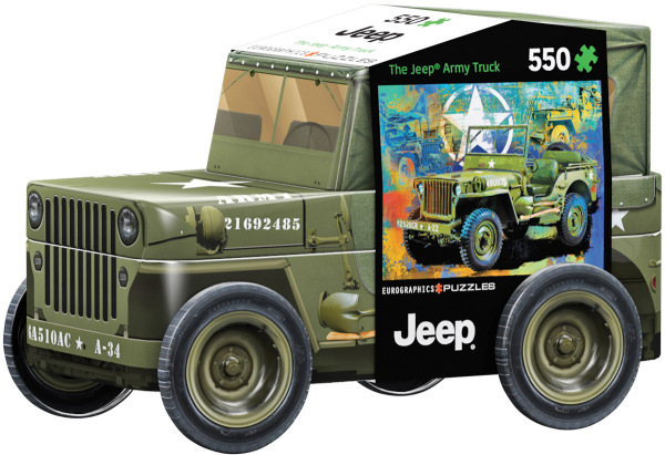 Military Jeep - 550 dielikov v plechovej nádobe