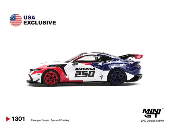 FORD MUSTANG GTD AMERICA 250 USA EXCLUSIVE LHD (MINI GT, MGT01301-BL) 2