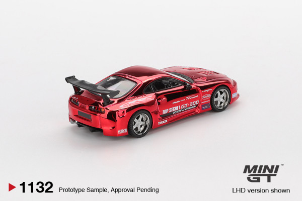 Mini-GT Toyota Supra (A80) Top Secret GT-300 – Top Secret Red Chrome (MGT01132-L) 1