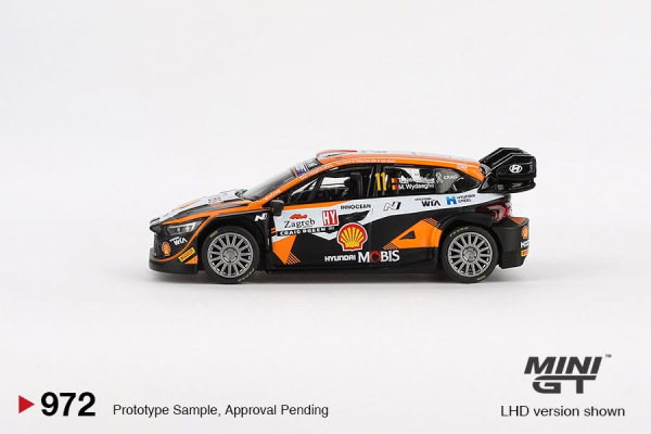 HYUNDAI I20 N RALLY1 #11 2023 RALLY CROATIA POWER STAGE WINNER (MINI GT, MGT00972) 2