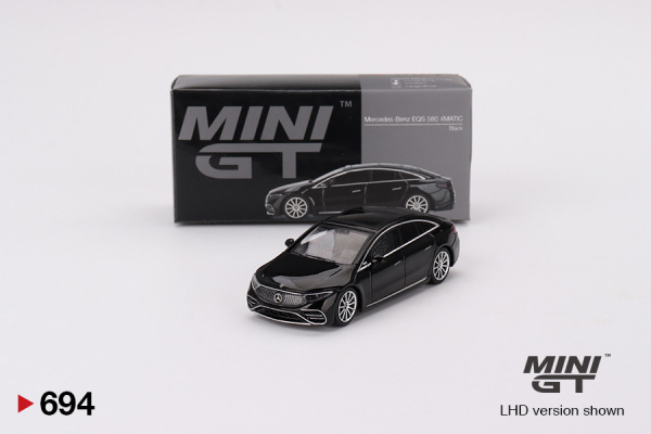 Mercedes‑Benz EQS 580 4MATIC Black (MINI-GT, MGT00694)