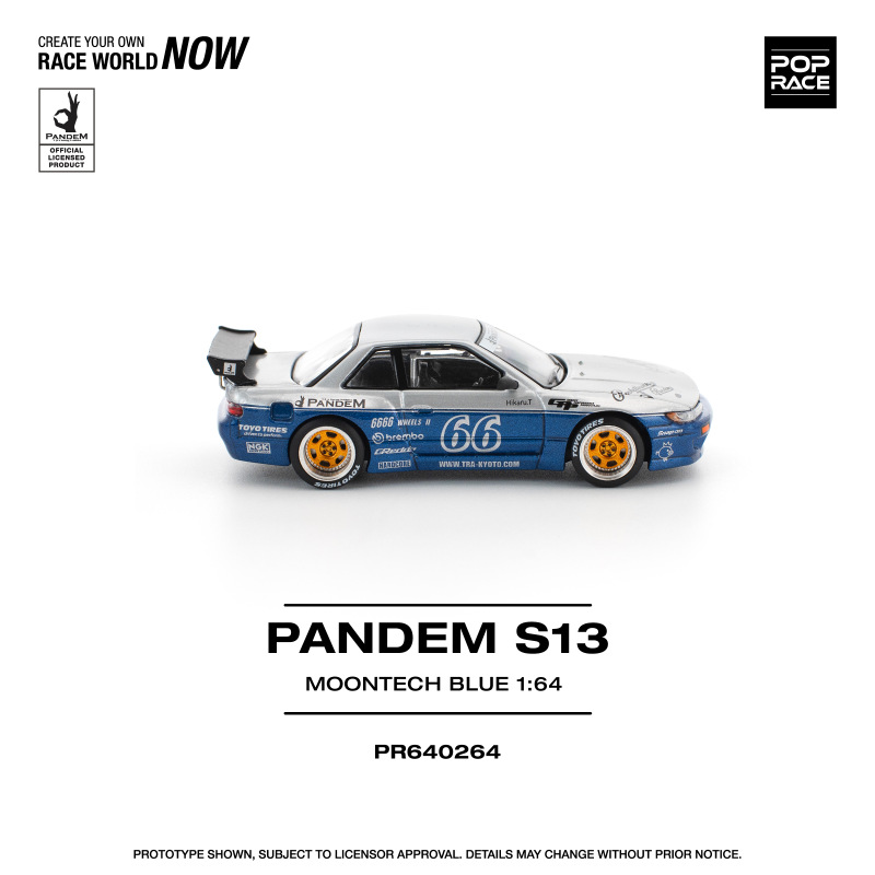PANDEM NISSAN SILVIA S13 MOONTECH BLUE (POP RACE, PR640264) 2