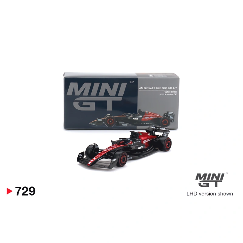 1/64 Alfa Romeo C43 #77 Valtteri Bottas 2023 F1 2023 Australian GP (Mini-GT, MGT00729)