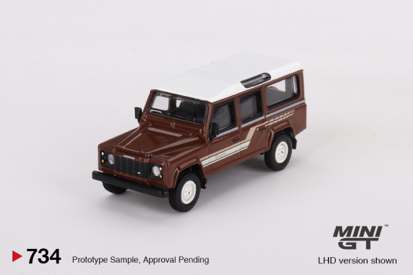 LAND ROVER DEFENDER 110 1985 COUNTY STATION WAGON – RUSSET BROWN (MINI GT, MGT00734) 1