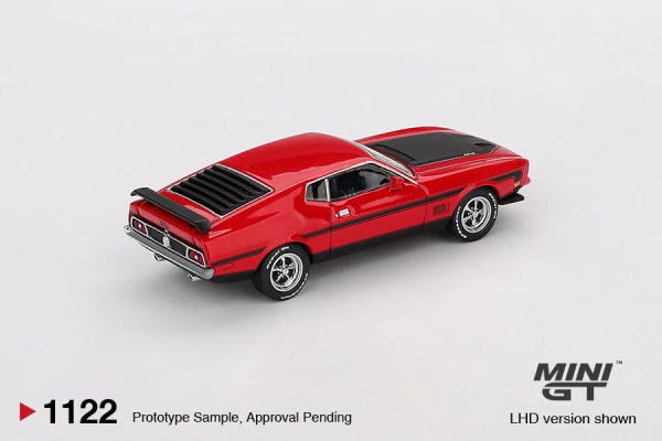 FORD MUSTANG MACH 1 1971 RACE RED (MINI GT, MGT01122) 1