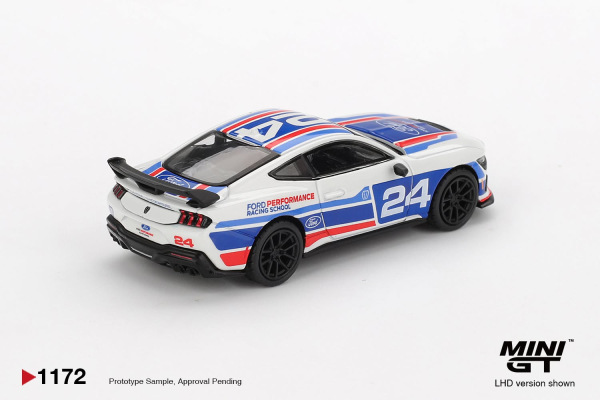 FORD MUSTANG DARK HORSE #24 FORD PERFORMANCE RACING SCHOOL (MINI GT, MGT01172-BL) 1