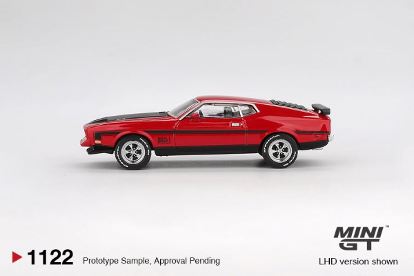FORD MUSTANG MACH 1 1971 RACE RED (MINI GT, MGT01122) 2