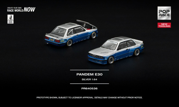 PANDEM E30 SILVER (POP RACE, PR640536)