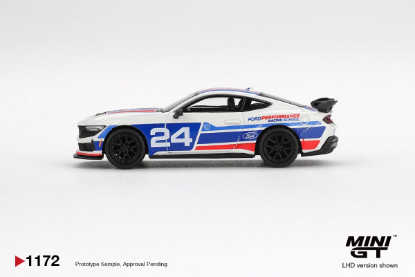 FORD MUSTANG DARK HORSE #24 FORD PERFORMANCE RACING SCHOOL (MINI GT, MGT01172-BL) 2