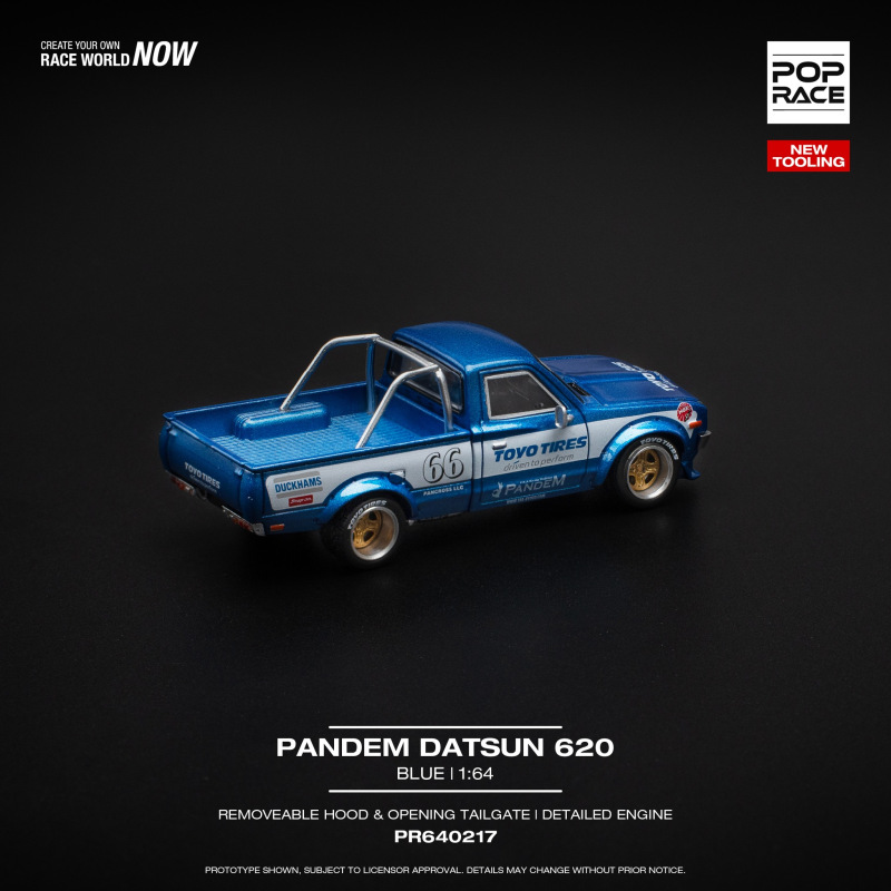 PANDEM DATSUN 620 BLUE (POP RACE, PR640217) 2