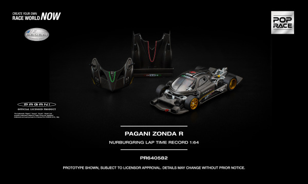 PAGANI ZONDA R NÜRBURGRING LAP TIME RECORD (POP RACE, PR640582) 1