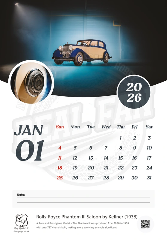 Kalendár 2025 - Living Legends SK 1