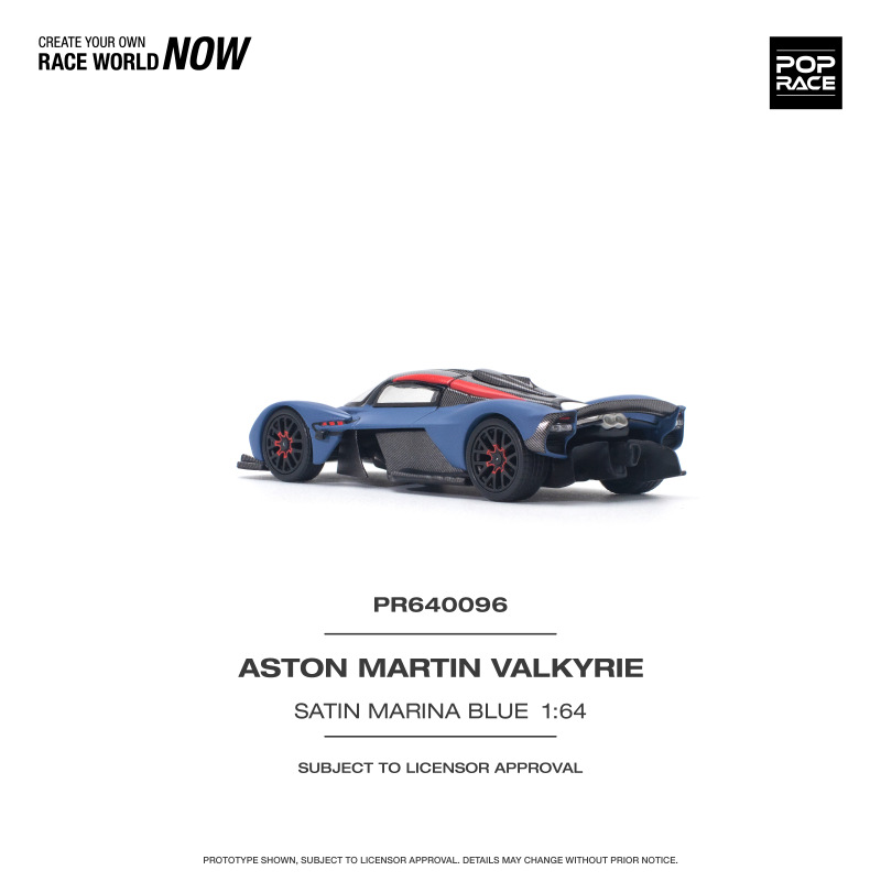 ASTON MARTIN VALKYRIE – SATIN MARINA BLUE (POP RACE, PR640096) 2