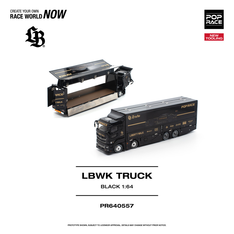 LBWK TRUCK BLACK (POP RACE, PR640557)