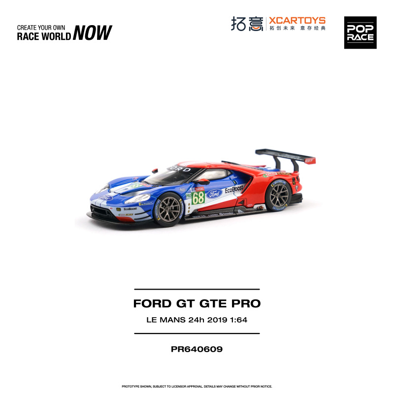 FORD GT GTE PRO LE MANS 24H 2019 (POP RACE, PR640609)