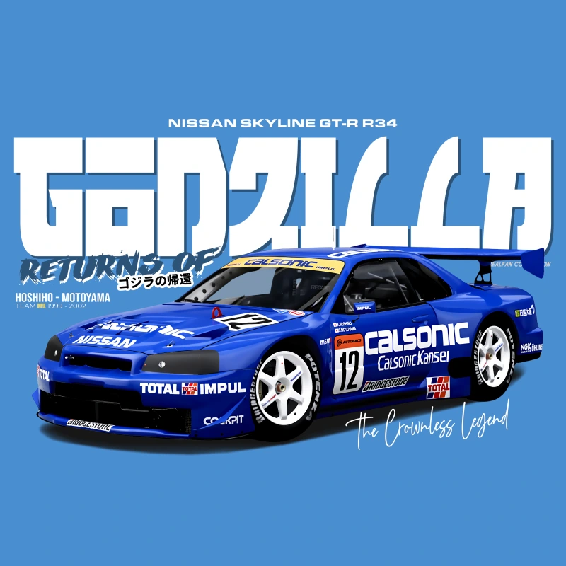 GODZILLA RETURNS, NISSAN SKYLINE GT-R, R34 (REALFAN COLLECTION, RF006) 1