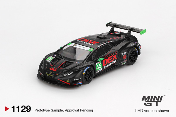 LAMBORGHINI HURACÁN GT3 EVO2 #45 – DEX Imaging, IMSA Daytona 2024 (MINI GT, MGT01129)