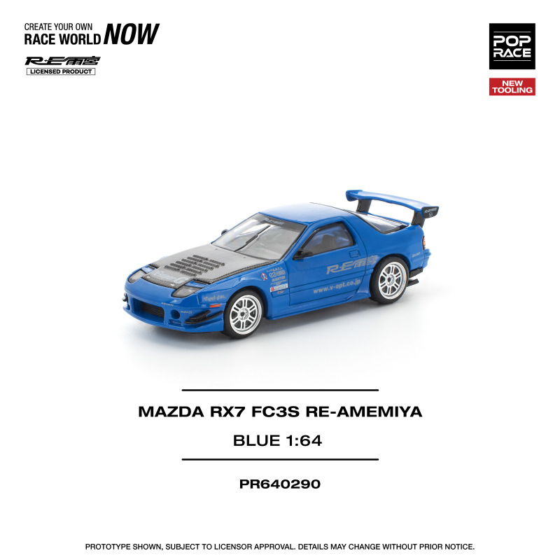 MAZDA RX-7 (FC3S) RE-AMEMIYA – BLUE (POP RACE, PR640290)