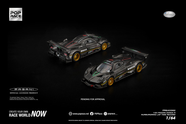 PAGANI ZONDA R NÜRBURGRING LAP TIME RECORD (POP RACE, PR640582)