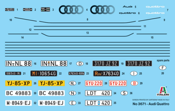 AUDI QUATTRO (ITALERI, 3671) 6