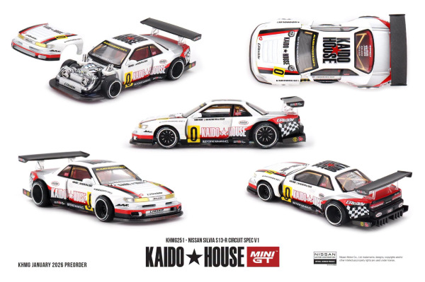 NISSAN SILVIA S13-R CIRCUIT SPEC V1 (MINI GT, KHMG251)