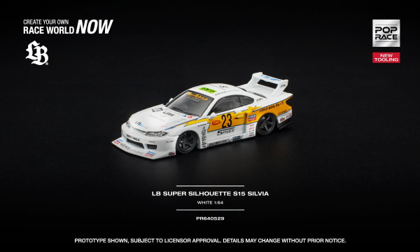 LB SUPER SILHOUETTE S15 SILVIA - WHITE (POP RACE, PR640529) 1