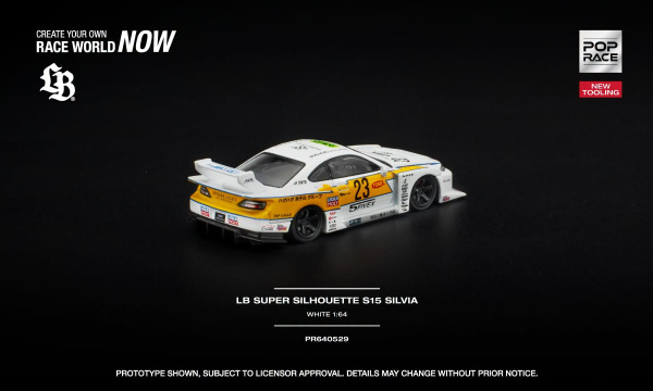 LB SUPER SILHOUETTE S15 SILVIA - WHITE (POP RACE, PR640529) 2