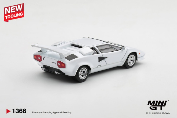 LAMBORGHINI COUNTACH LP500S WHITE (MINI GT, MGT01366) 1