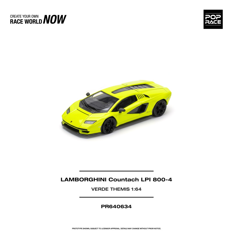 LAMBORGHINI COUNTACH LPI 800-4 VERDE THEMIS (POP RACE, PR640634) 1