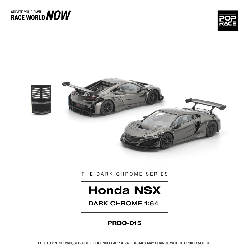 HONDA NSX GT3 EVO22 DARK CHROME (POP RACE, PRDC015)