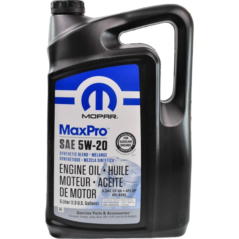 MOPAR MAXPRO SAE 5W20, 5L (68518203AA)