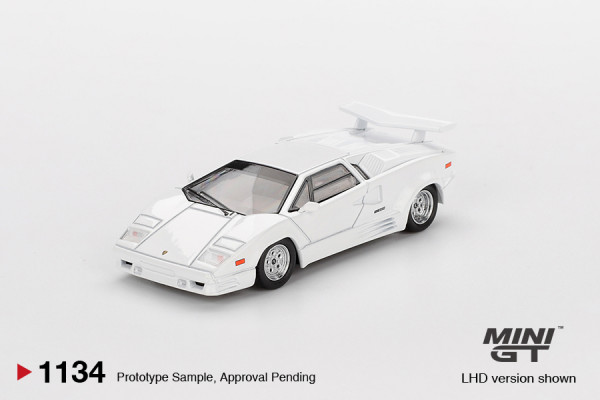 Mini-GT Lamborghini Countach 25th Anniversary White (MGT01134-L)