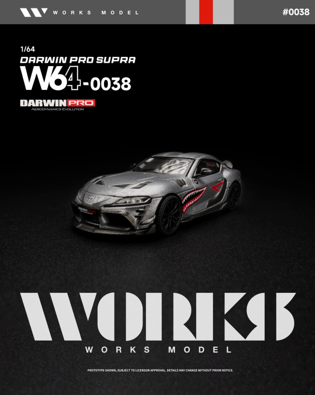 DARWIN PRO SUPRA CARBON GREY (WORKS MODEL, W640038)