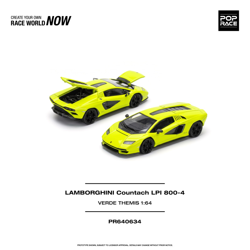 LAMBORGHINI COUNTACH LPI 800-4 VERDE THEMIS (POP RACE, PR640634)