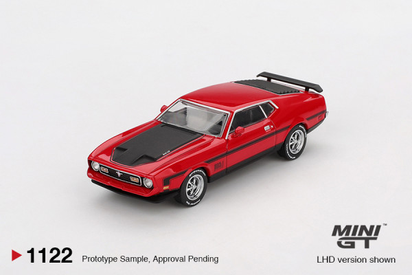 Mini-GT Ford Mustang Mach1 1971 Race Red MGT01121-L