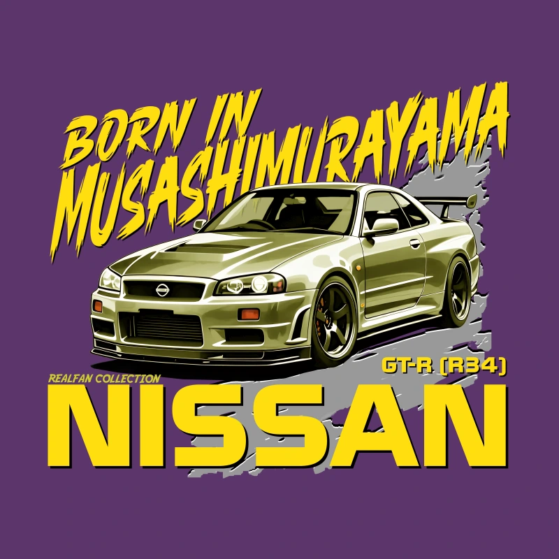 BORN IN MUSASHIMURAYAMA, NISSAN GT-R, R34 (REALFAN COLLECTION, RF007) 1