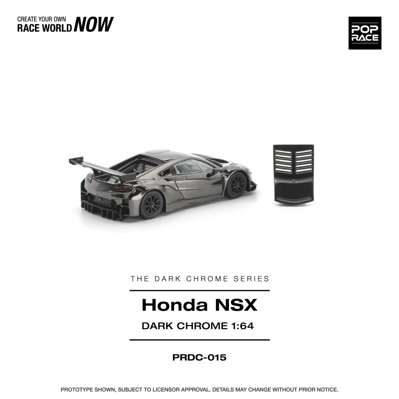 HONDA NSX GT3 EVO22 DARK CHROME (POP RACE, PRDC015) 1