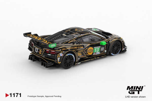 CHEVROLET CORVETTE Z06 GT3.R #13 AWA 2025 IMSA DAYTONA 24 HRS (MINI GT, MGT01171-BL) 1
