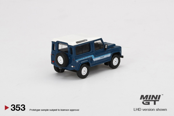Land Rover Defender 90 County Wagon Stratos Blue (MINI-GT, MGT00353) 2