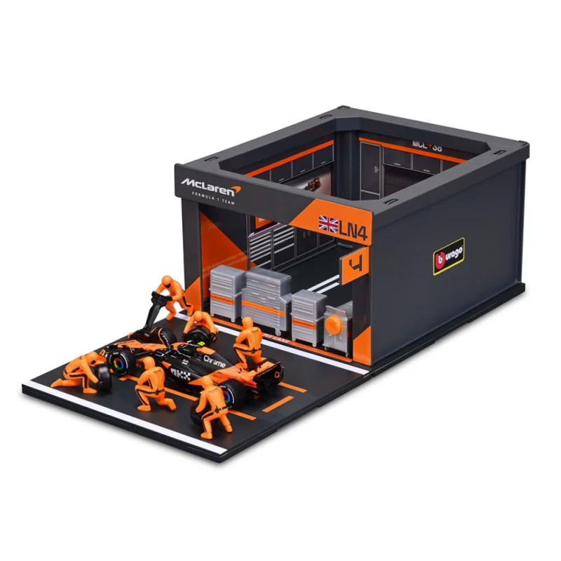 PIT STOP SET McLaren MCL38 No.4 Lando Norris 2024 (Burago, 38451N) 1