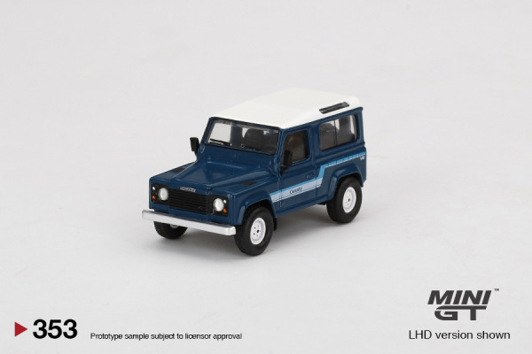 Land Rover Defender 90 County Wagon Stratos Blue (MINI-GT, MGT00353) 1