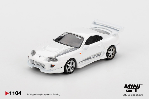 TOYOTA SUPRA VEILSIDE COMBAT V‑I WHITE (MINI GT, MGT01104)